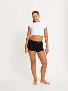 Teen Hipster Boyshort Moderate Black