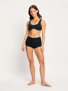 Puma X Modibodi Swimwear Scoop Bikini Top Black Orchid