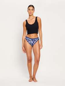 Women: Classic Bikini Super Opulent Paisley Navy