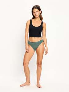 Classic Bikini Moderate Nocturnal Green