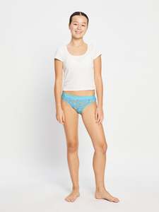 SmileyWorld® | Modibodi Teen Hipster Bikini Moderate Wonderlust Blue