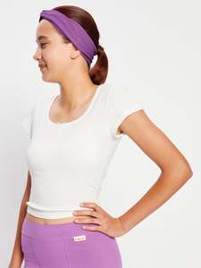 Accessories: Teen Twist Headband Dreamy Daisy Purple