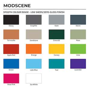 Modscene Colour Samples