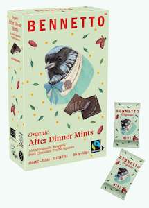 Gifts For Him: Bennetto Mint Dark Chocolate Squares- delicious gift