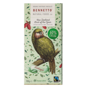 Chocolates Lovely Selection Perfect Addition To Any Flowers Or Other Gift Items: Bennetto Dark Chocolate "Bird of the Year" (limited edition)