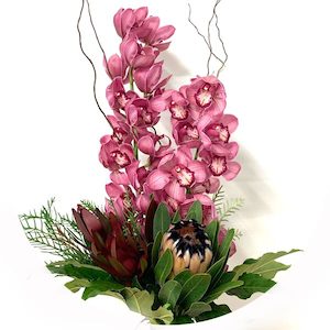Bouquets: Elegant contemporary Cymbidium orchid bouquet