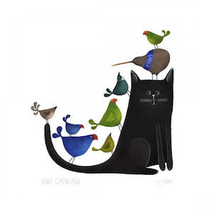 Card - "kiwi catwalk"