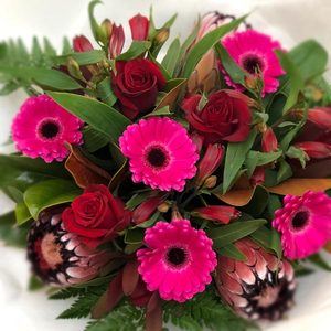 Hot Pink and Red Bouquet