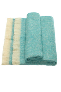 Mohair Merino Travel Rug Jade Pearl