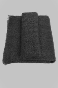 Mohair Throw Charcoal