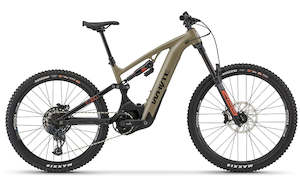 Full Suspension E Mountain Bikes: Whyte E-180 S Enduro/Gravity Olive E- Mountain Bike