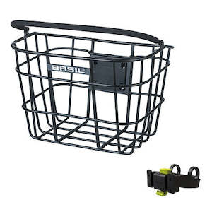 Bike Accessories: Basil Bremen Alu (KF) Basket With Handlebar Holder