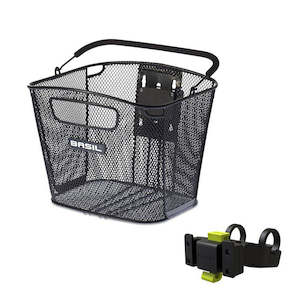 Bike Accessories: Basil Bold (KF) Basket With Handlebar Holder