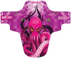 Mudguards: Dirtsurfer Octopus Pink on Pink Mudguard