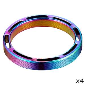 New: Supacaz Hollow SupaSpacer – 5mm x 4pcs – 1 1/8″ – Oil Slick