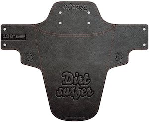 Bike Accessories: Dirtsurfer Embossed Leather Logo Mudguard