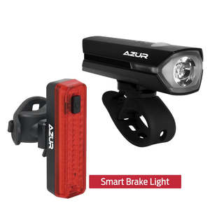 Other Accessories: Azur Ursa Front + Rear Light Set 550/150 Lumens - Smart Brake Light