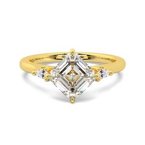 Engagement Rings: Kashan  |  Asscher Diamond Engagement Ring