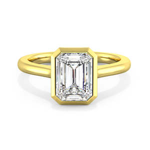 Chania  |  Emerald Cut Diamond Engagement Ring