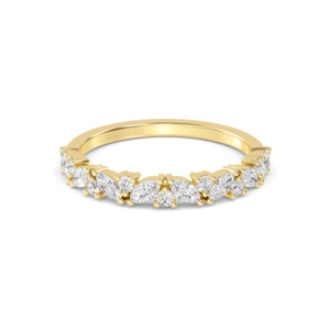 Wedding Bands: Aoraki | Marquise & Round Diamond Band