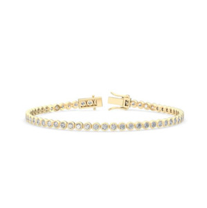 Bezel Tennis Bracelet