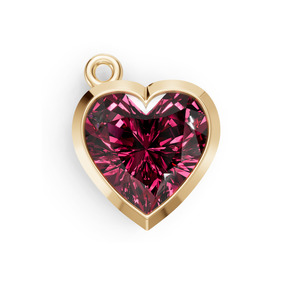 Large Heart Bezel Pendant