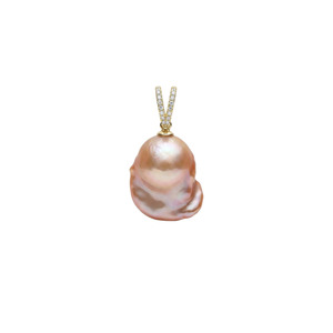 Necklaces: Pink Baroque | Pendant