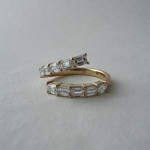 Bespoke: EMERALD CUT WRAP RING