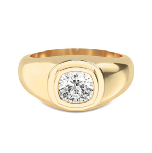 Gents: Denali  |  Cushion Diamond Ring