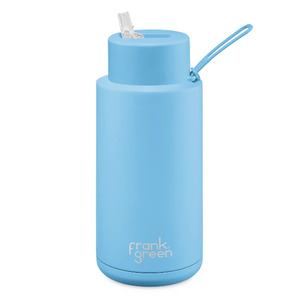 Frank Green: Frank Green 1 Litre Ceramic Reusable Bottle Sky Blue