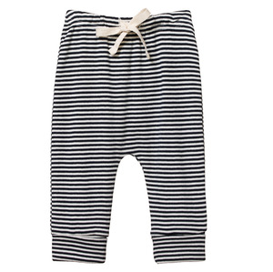 Nature Baby Drawstring Pants Navy Stripe