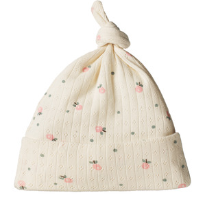 Childrens Clothing: Nature Baby Pointelle Knotted Beanie Posey Blossom
