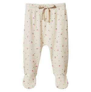 Nature Baby Footed Rompers Pointelle Posey Blossom