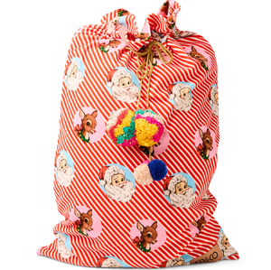 Childrens Bedding: Kip & Co I Love Christmas Spot Velvet Santa Sack