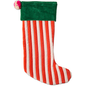 Childrens Bedding: Kip & Co Jolly Christmas Velvet Stocking