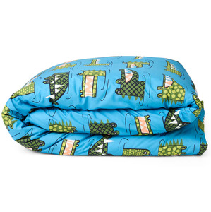 Kip & Co Crocodile Rock Blue Organic Cotton Quilt Cover