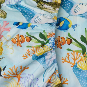 Kip & Co Reef Life Organic Cotton Baby Fitted Sheet
