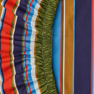 Childrens Bedding: Kip & Co Nautical Stripe Organic Cotton Fitted Sheet