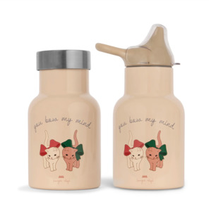 Childrens Accessories: Konges Sløjd Thermo Bottle Petit Bow Kitty