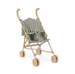 Childrens Books And Toys: Konges Slojd Cheeky Doll Stroller Smoke Pine Check