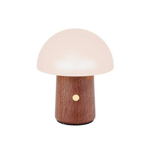 Gingko Alice Mushroom Lamp Walnut Wood