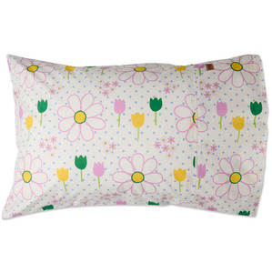 Kip & Co Tulip Daydreaming Organic Cotton Pillowcase