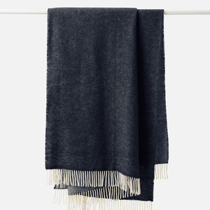 Citta Wool Throw Navy