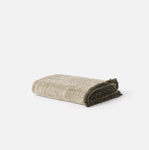 Citta Hutt Wool Throw Ivy / Natural