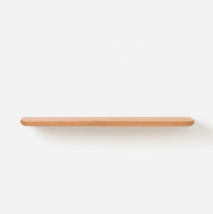Bedroom Furniture: Citta Radial Floating Shelf Natural Oak  XL