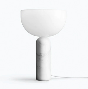 Bedroom Lighting: New Works Kizu Table Lamp Large White Marble