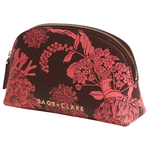 Sage & Clare Delphine Cosmetic Pouch - Garnet