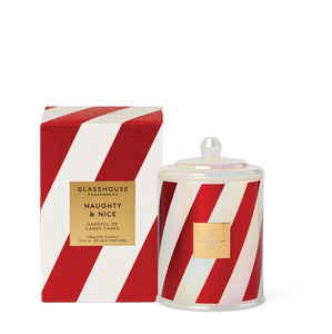 Candles And Diffusers: Glasshouse Christmas Candle Naughty & Nice 380g