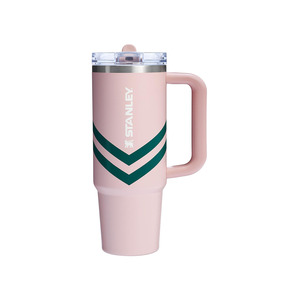 Stanley The Quencher ProTour Flip Straw Tumbler Peach Whip Chevron 30 OZ