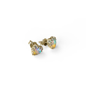 Womens Jewellery: Stolen Girlfriends Club Love Claw Earrings Opal - Gold